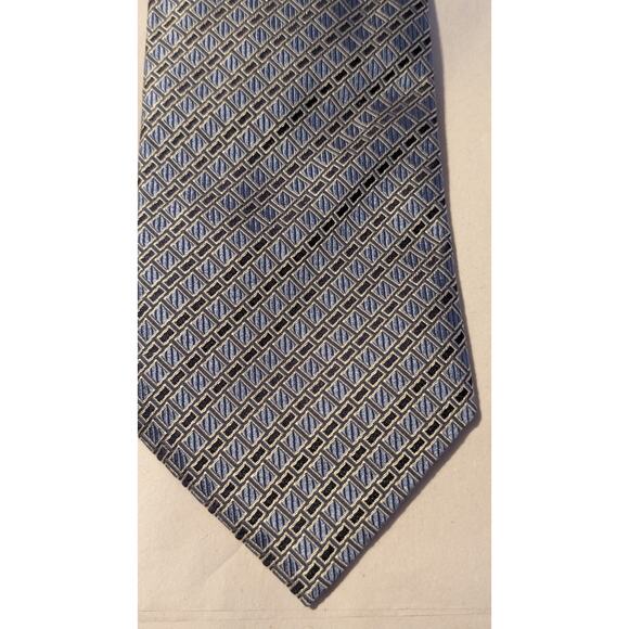 Patek Philippe Pour Ermenegildo Zegna Blue Pattern Silk Tie Limited Edition 2005 - Picture 2 of 12